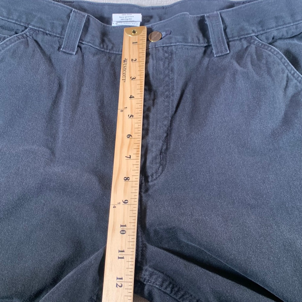 Carhartt B324 BLK Relaxed Fit Work Pants Men 36x29 Black Canvas Durable Workwear - Picture 5 of 12